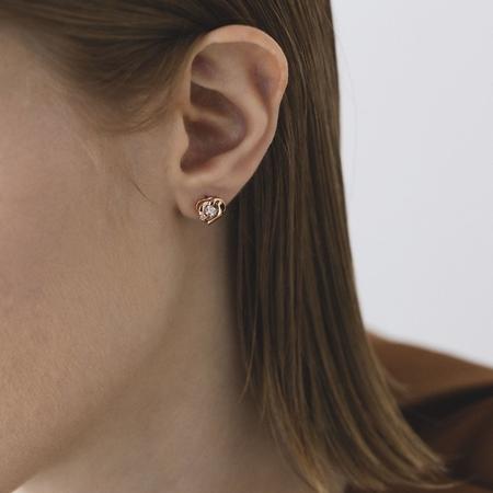 ４℃　シルバー　キュービックジルコニア　ピアス シルバーピアス キュービックジルコニア 四角[品番：YUKA0007213