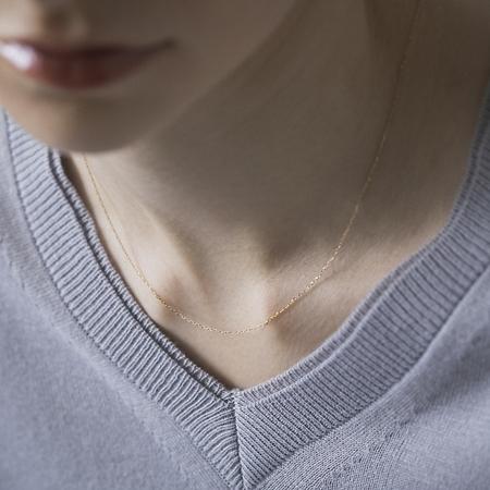 【送料無料】【ラッピング無料】ヨンドシー 4℃ K10イエローゴールド ネックレスチェーンの画像
