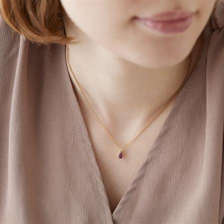 【送料無料】【ラッピング無料】ヨンドシー 4℃ シルバー ネックレス ロードライトガーネット トパーズの画像