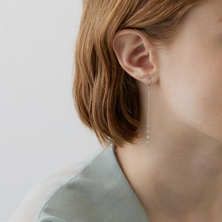 【送料無料】【ラッピング無料】ヨンドシー 4℃ プラチナ ピアス ダイヤモンドの画像