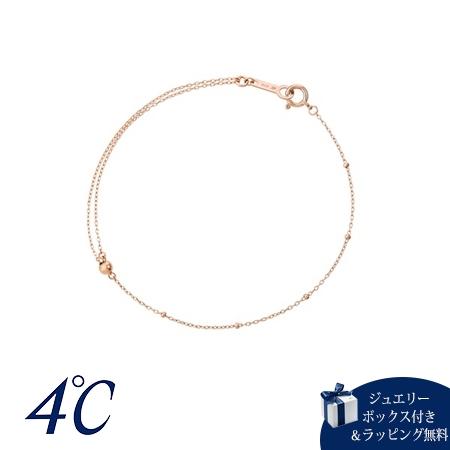 4℃ ピンクゴールド アンクレット