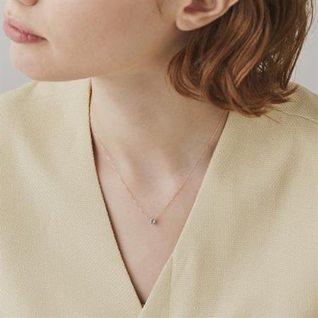 【送料無料】【ラッピング無料】ヨンドシー 4℃ EAU DOUCE４℃ K18イエローゴールド ネックレス アクアマリン_2