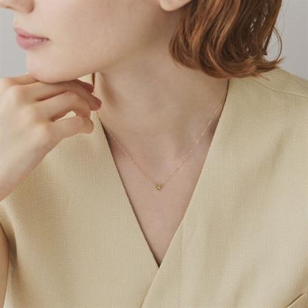 【送料無料】【ラッピング無料】ヨンドシー 4℃ EAU DOUCE４℃ K18イエローゴールド ネックレス ペリドット_2