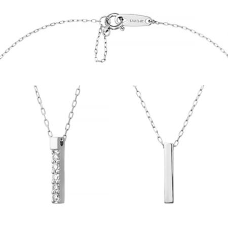 【送料無料】【ラッピング無料】ヨンドシー 4℃ EAU DOUCE４℃ プラチナ ネックレス ダイヤモンドの画像