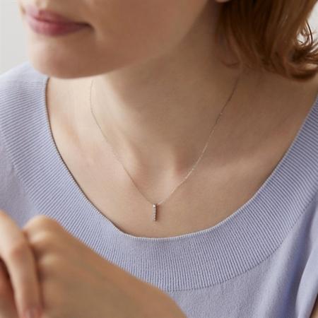 【送料無料】【ラッピング無料】ヨンドシー 4℃ EAU DOUCE４℃ プラチナ ネックレス ダイヤモンドの画像