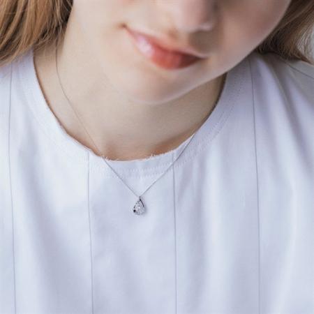 【送料無料】【ラッピング無料】ヨンドシー 4℃ EAU DOUCE４℃ プラチナ ネックレス ダイヤモンドの画像
