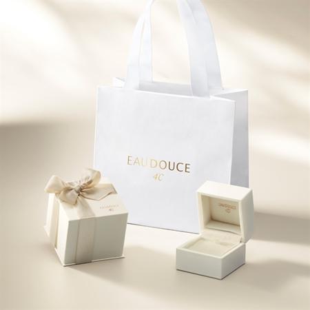 【送料無料】【ラッピング無料】ヨンドシー 4℃ EAU DOUCE４℃ 【1月誕生石】 K10イエローゴールド ネックレス ダイヤモンド ガーネットの画像