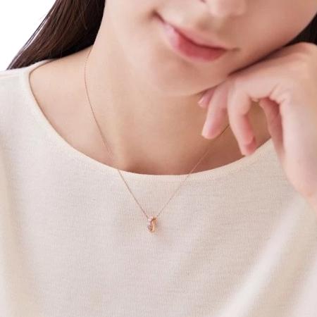 【送料無料】【ラッピング無料】ヨンドシー 4℃ シルバー ネックレス キュービックジルコニアの画像