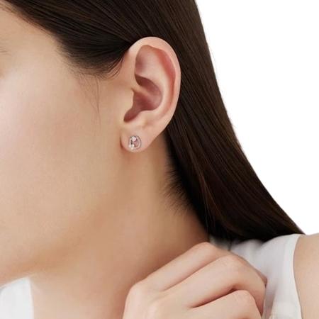 【送料無料】【ラッピング無料】ヨンドシー 4℃ シルバー ピアス アクアマリン キュービックジルコニアの画像
