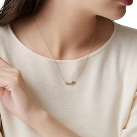 【送料無料】【ラッピング無料】ヨンドシー 4℃ EAU DOUCE４℃ アクセサリー Cherimo シルバー ネックレスの画像