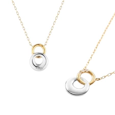 【送料無料】【ラッピング無料】ヨンドシー 4℃ アクセサリー K10 ４℃アクアゴールド シルバー ネックレス ホワイト トパーズ_1