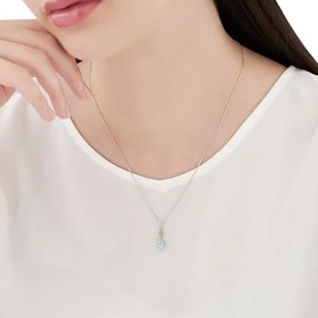 【送料無料】【ラッピング無料】ヨンドシー 4℃ アクセサリー Bright Color Stone シルバー ネックレス ブルー トパーズ ペリドット ホワイト トパーズ_3