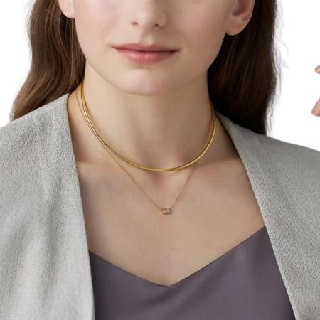 【送料無料】【ラッピング無料】ヨンドシー 4℃ The Tidal シルバー ネックレス クォーツの画像
