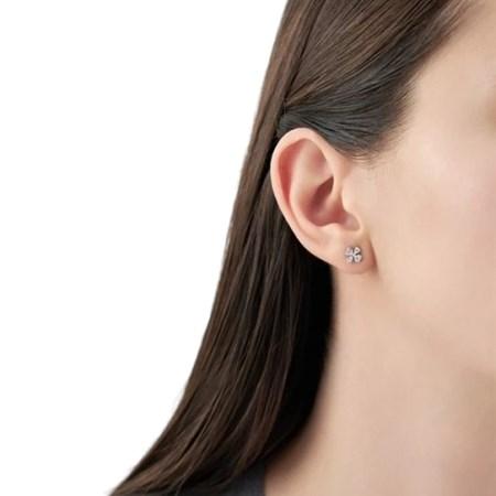 【送料無料】【ラッピング無料】ヨンドシー 4℃ K10ホワイトゴールド ピアス キュービックジルコニア_2