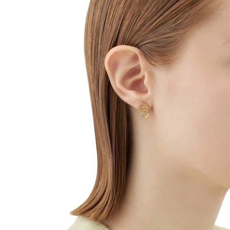 【送料無料】【ラッピング無料】ヨンドシー 4℃ MIMOSA Collection シルバー ピアス ホワイトトパーズの画像