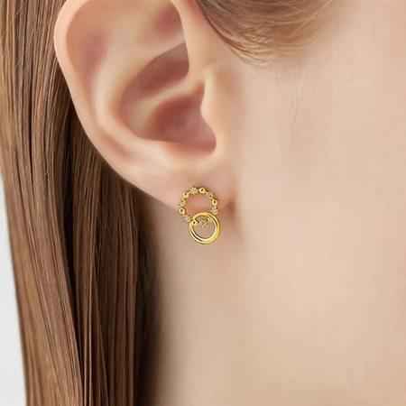 【送料無料】【ラッピング無料】ヨンドシー 4℃ MIMOSA Collection シルバー ピアス ホワイトトパーズの画像