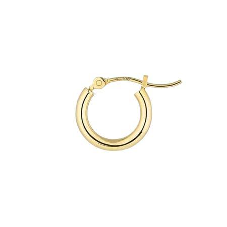 【送料無料】【ラッピング無料】ヨンドシー 4℃ Hoop K10イエローゴールド ピアス/片耳用の画像
