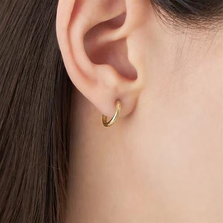 【送料無料】【ラッピング無料】ヨンドシー 4℃ Hoop K10イエローゴールド ピアス/片耳用の画像