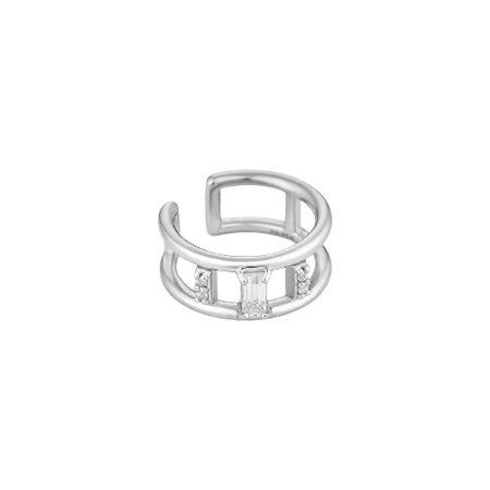ヨンドシー 4℃ イヤーカフ シルバー 2025 Holiday Collection ホワイトトパーズ レディースの画像