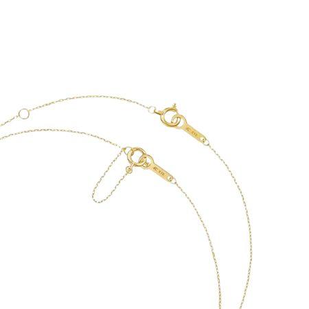 ヨンドシー 4℃ ネックレス K10イエローゴールド 11月誕生石 限定 ブルートパーズ レディースの画像