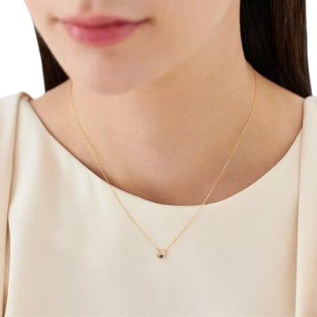 ヨンドシー 4℃ ネックレス K10イエローゴールド 11月誕生石 限定 ブルートパーズ レディースの画像