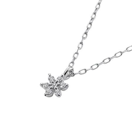 ヨンドシー 4℃ ネックレス プラチナ ダイヤモンド レディースの画像