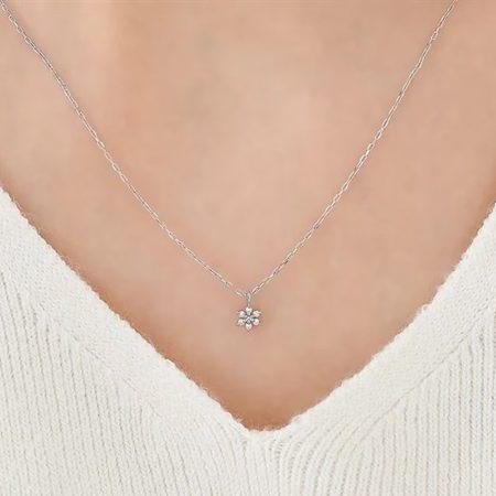 ヨンドシー 4℃ ネックレス プラチナ ダイヤモンド レディースの画像