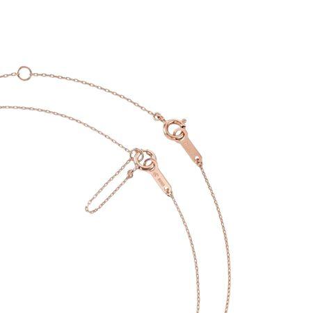 ヨンドシー 4℃ ネックレス シルバー SAKURA Collection 桜 ローズクォーツ/ホワイトトパーズ レディースの画像