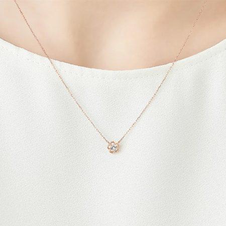4℃（ヨンドシー） ネックレス K10ピンクゴールド SAKURA Collection 桜 