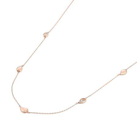 ヨンドシー 4℃ ネックレス シルバー SAKURA Collection 桜 ホワイトトパーズ レディース_1