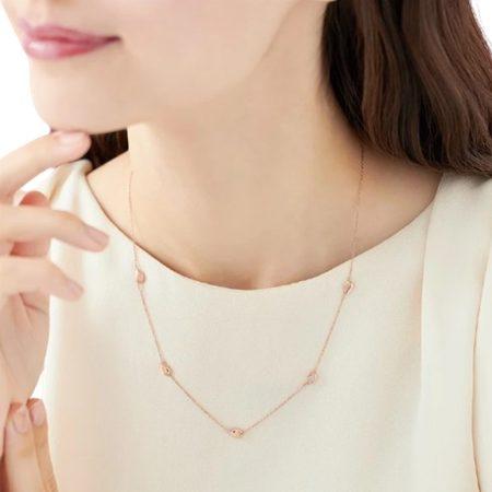 ヨンドシー 4℃ ネックレス シルバー SAKURA Collection 桜 ホワイトトパーズ レディース_3