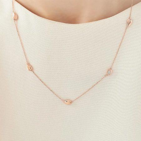 ヨンドシー 4℃ ネックレス シルバー SAKURA Collection 桜 ホワイトトパーズ レディース_4