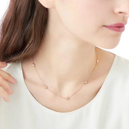 ヨンドシー 4℃ ネックレス シルバー SAKURA Collection 桜 ホワイトトパーズ レディース_5