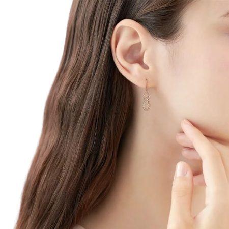 4℃（ヨンドシー） ピアス シルバー SAKURA Collection 桜 ホワイト