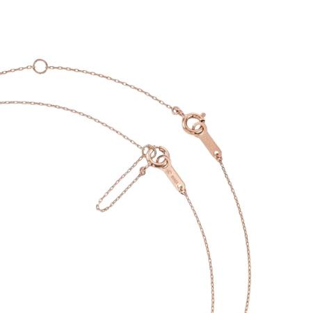 ヨンドシー 4℃ ネックレス シルバー ライン リバーシブル ダイヤモンド レディースの画像