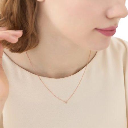 4℃（ヨンドシー） ネックレス シルバー 一粒 シンプル 定番 