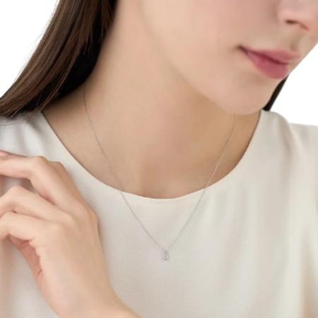 ヨンドシー 4℃ ネックレス プラチナ ４℃ ANNIVERSARY 一粒 ダイヤモンド レディースの画像
