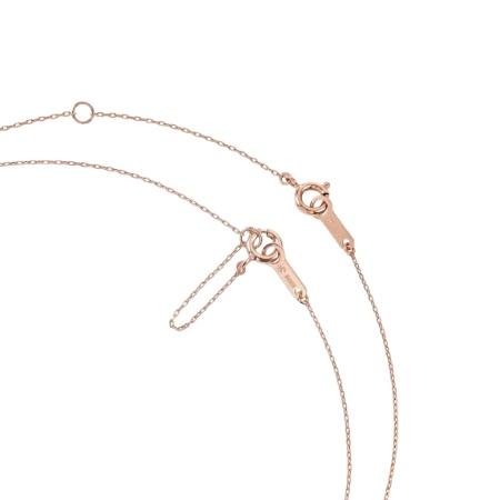 4℃（ヨンドシー） ネックレス シルバー 4月誕生石 月 ムーン 限定