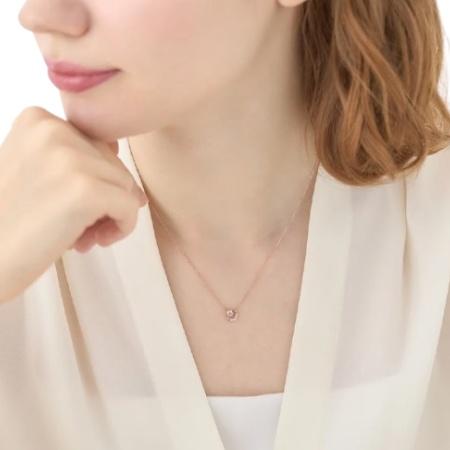 4℃（ヨンドシー） ネックレス シルバー 4月誕生石 月 ムーン 限定