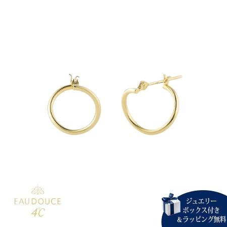 ヨンドシー 4℃ ピアス K10イエローゴールド EAU DOUCE４℃ フープ 定番 シンプル  レディース