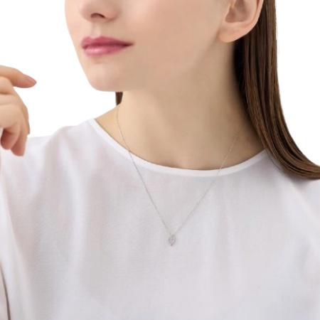 ヨンドシー 4℃ ネックレス K10ホワイトゴールド Spring Summer Season ホワイトトパーズ レディースの画像