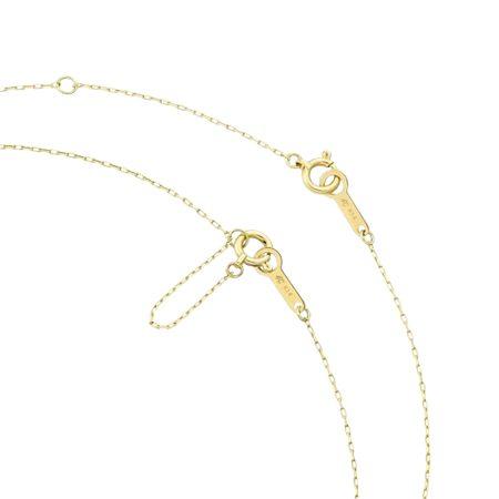 ヨンドシー 4℃ ネックレス K14 イエローゴールド 1粒 ダイヤモンド レディースの画像