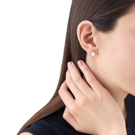 ヨンドシー 4℃ ピアス プラチナ パール アコヤパール ダイヤモンド レディースの画像