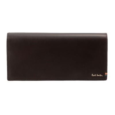 公式店舗 ポールスミス 長財布 Stripe Stitch Tab ダークブラウン Paul Smith ラッピング無料 驚きの値段 Lespakigali Com