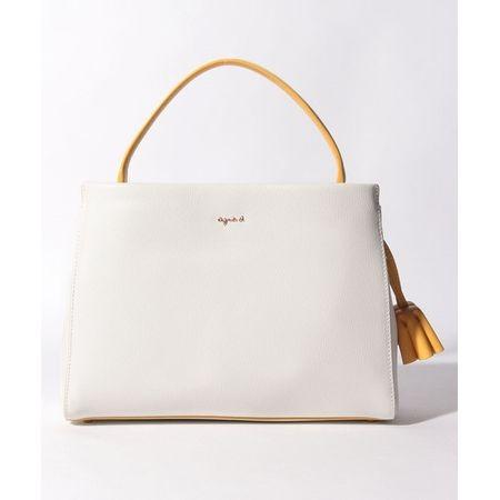 アニエスべー トートバッグ　sophie　2way　ホワイト agnes b