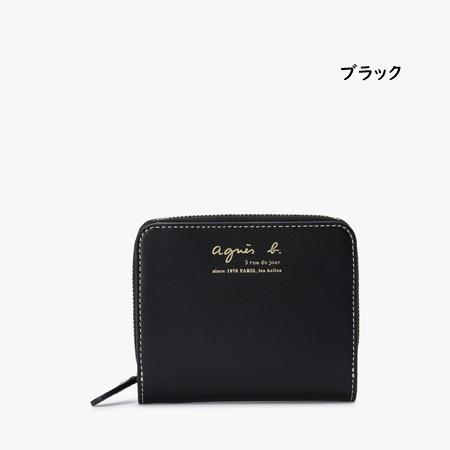 アニエスベー agnes b 財布 折財布 レザー 二つ折り ウォレットの画像