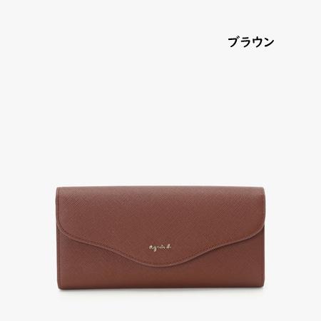 アニエスベー agnes b 財布 長財布 レザー ロングウォレット avaの画像