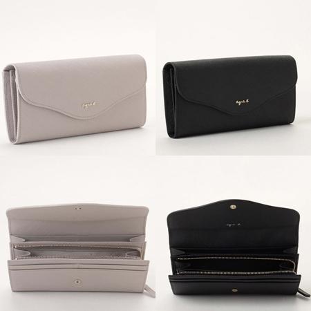 アニエスベー agnes b 財布 長財布 レザー ロングウォレット avaの画像