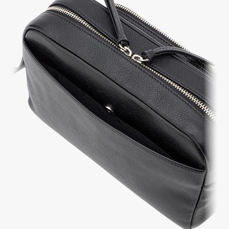 アニエスベー agnes b ショルダーバッグ レザー ラージ Angele ブラックの画像