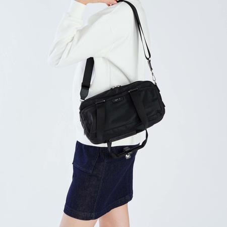 美品✨agnes b. アニエスべー 2WAY ボストン ショルダーバッグ 黒 agnes b.（アニエスベー） agnes b ショルダーバッグ ナイロン 2way